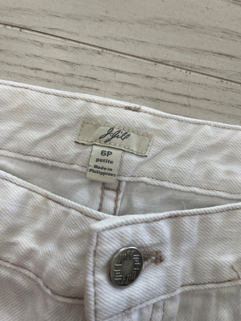 J. Jill Off White Women's Straight-Leg Jeans - Picture 5 of 7